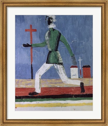 Framed Running Man, (1933-1934) Print