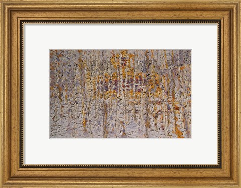Framed Landscape with Yellow House Print