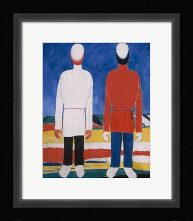 Framed Two Male Figures, 1928-1932 Print