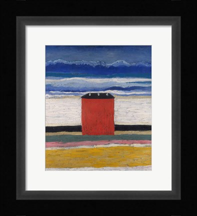 Framed Red House, 1932 Print