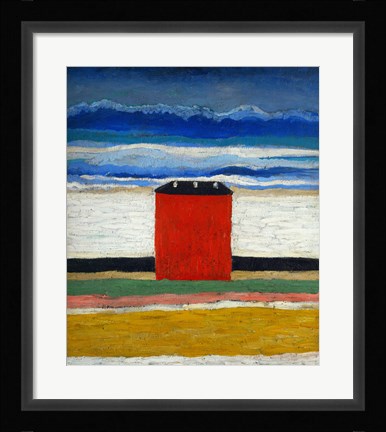 Framed Red House, 1932 Print