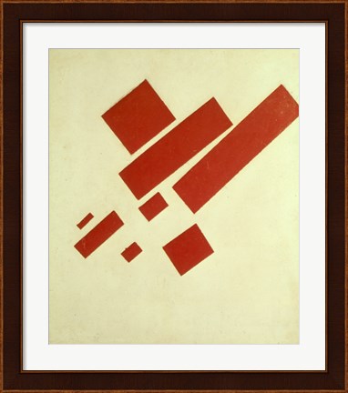 Framed Eight Red Rectangles, 1915 Print