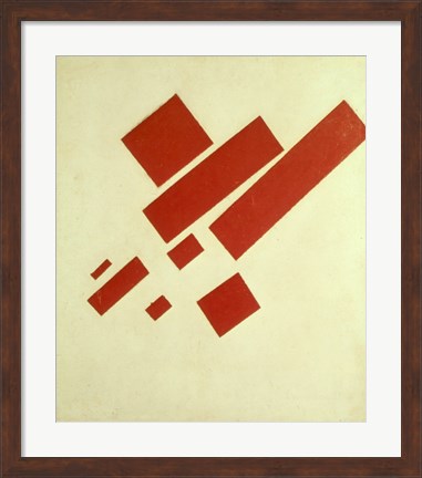 Framed Eight Red Rectangles, 1915 Print