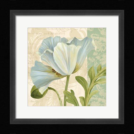 Framed Pastel Poppies IV Print
