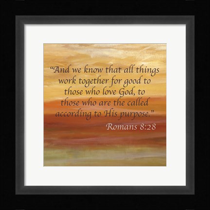 Framed Horizons Spice Scripture Sayings II Print