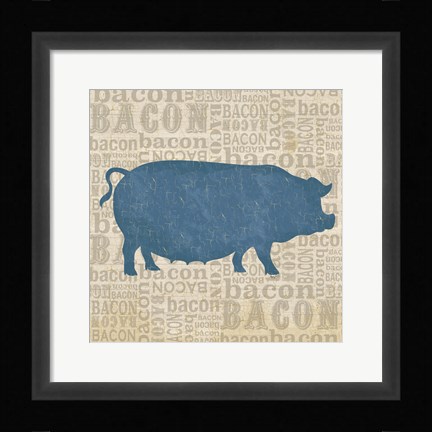 Framed Farm Animals III Print