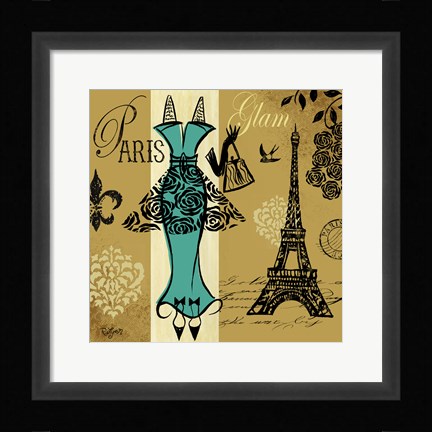 Framed Euro Chic I Print