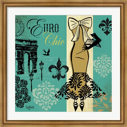 Framed Euro Chic II Print