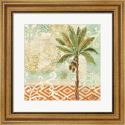 Framed Spice Palms II Print