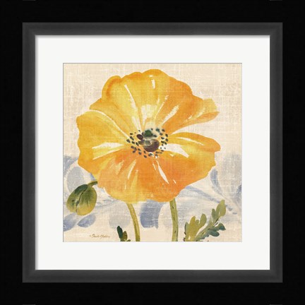 Framed Watercolor Poppies VI Print