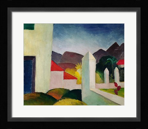Framed Tunisian Landscape Print