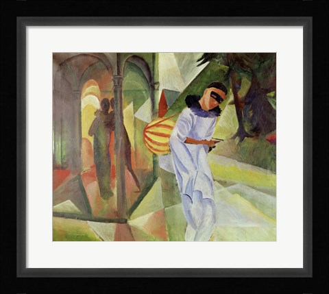 Framed Pierrot, 1913 Print