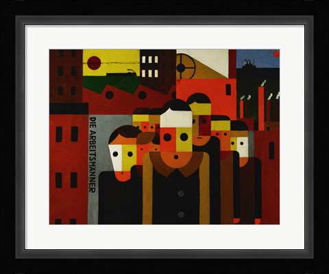 Framed Die Arbeitsmaenner - The Workmen Print