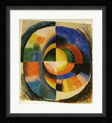 Framed Playing Forms - Spielende Formen, 1914 Print