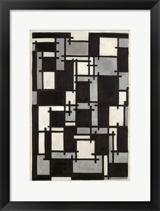 Framed Composition X  1918 Print