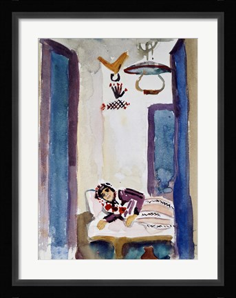 Framed Woman On A Sofa, 1914 Print