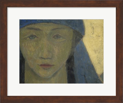 Framed Head Of A Breton Woman, 1908 Print