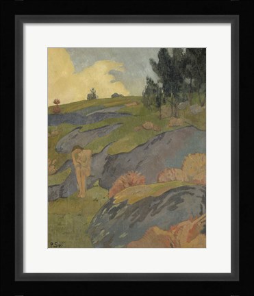 Framed Breton Eve, Or Melancholy, 1891 Print