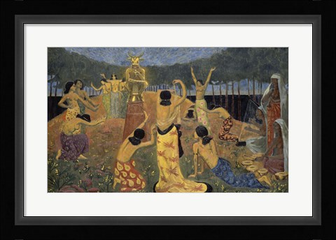 Framed Daughters Of Pelichtim, 1908 Print