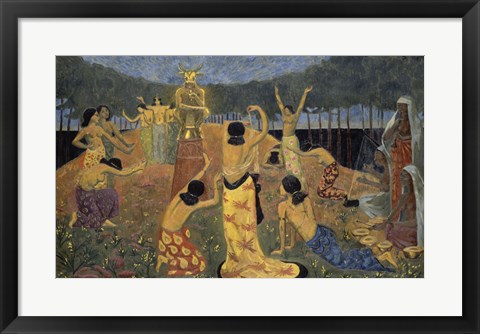 Framed Daughters Of Pelichtim, 1908 Print