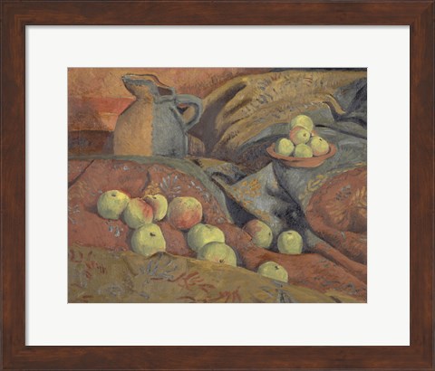 Framed Still Life: Apples And Pitcher, 1912 Print