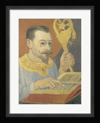 Framed Portrait Of Paul Ranson In Nabi Costume, 1890 Print