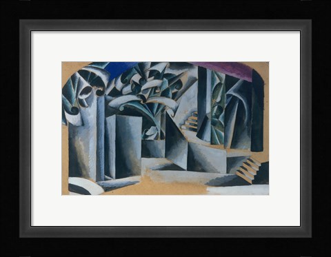 Framed Garden In Front Of The House, 1920 Print