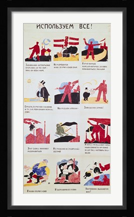 Framed Let's Use Everything! , 1921 Print