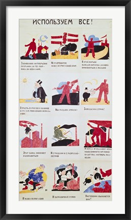 Framed Let's Use Everything! , 1921 Print
