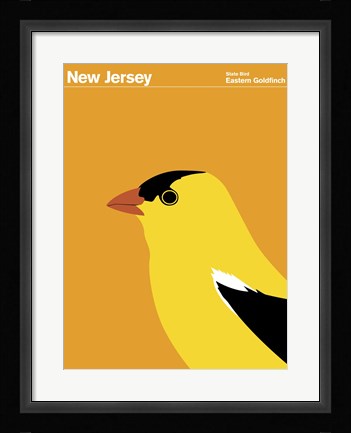 Framed Montague State Posters - New Jersey Print