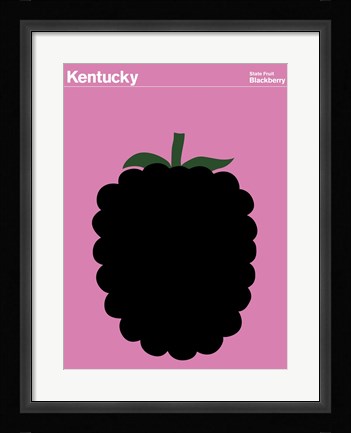 Framed Montague State Posters - Kentucky Print
