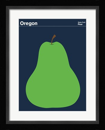 Framed Montague State Posters - Oregon Print