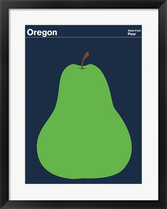 Framed Montague State Posters - Oregon Print