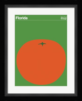 Framed Montague State Posters - Florida Print