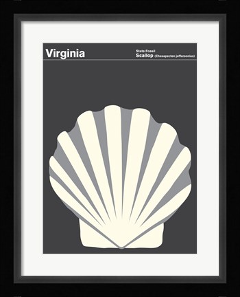 Framed Montague State Posters - Virginia Print