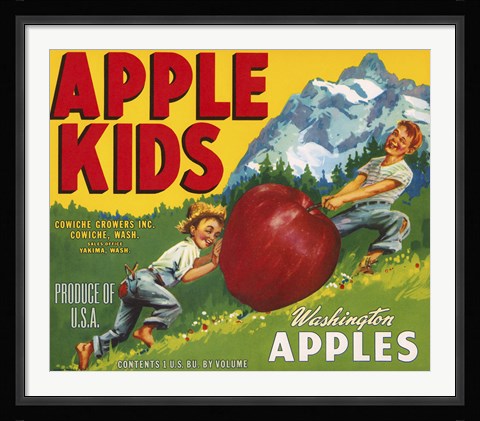 Framed Apple Kids Print