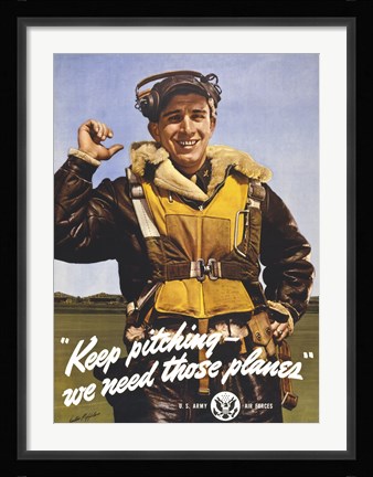 Framed We Need Those Planes Print