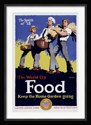 Framed Keep the Home Garden Going Print