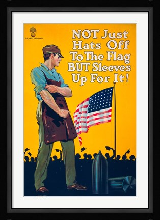 Framed Not Just Hats Off... Print