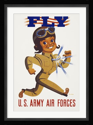 Framed Fly - U.S. Army Air Forces Print