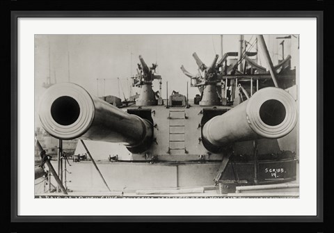Framed Broadside of HMS Dreadnought Print