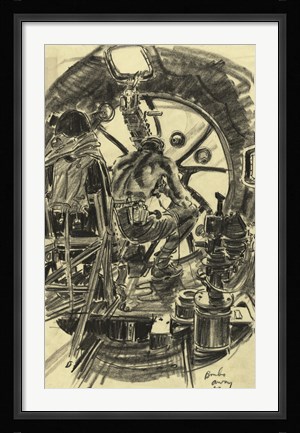 Framed Bombs Away B-17 Print