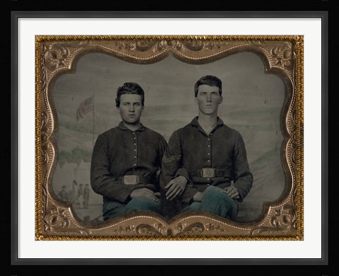 Framed Civil War Brothers in Arms Print