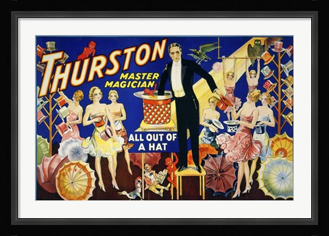 Framed Thurston, Master Magician Print