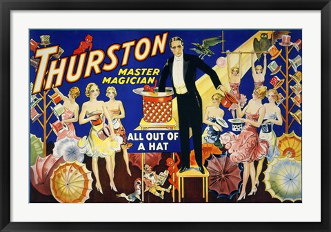 Framed Thurston, Master Magician Print