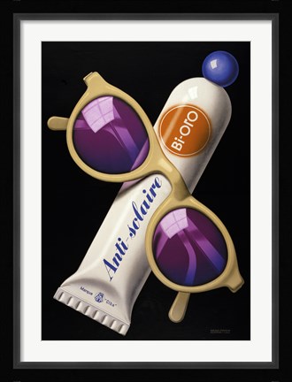 Framed Bi-Oro, Anti-Solaire Marque Print