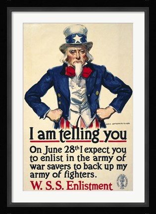 Framed I Am Telling You Print