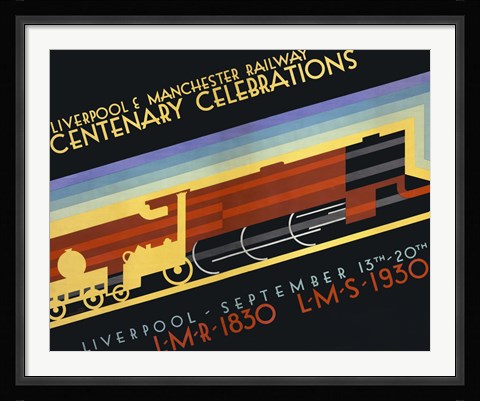 Framed Liverpool &amp; Manchester Railway Print