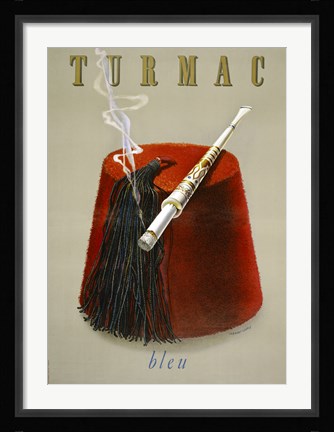Framed Turmac Bleu Print