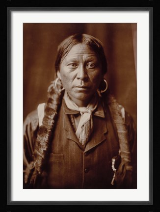 Framed Jicarilla Man, by Edward Curtis Print